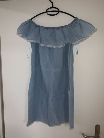Sommerkleid XS Zara Blau Denim Jeans