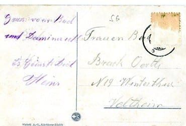 Cartoline postali: Bad Ragaz, Taminaschlucht – Usato da Ottikon b.Kemptth. venduto da Neptun1974 1