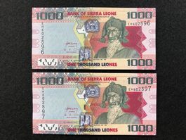 Sierra Leone 2013 - 2x1000 Leones UNC
