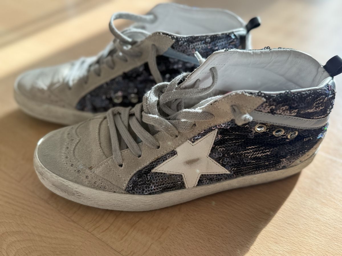 Damenschuhe: Golden Goose Mid Star Sneaker Gr.38 Glitzer – Gebraucht aus Basel von Pimpa 3