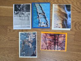 5 Karten / Diverse Motive (handgemacht)