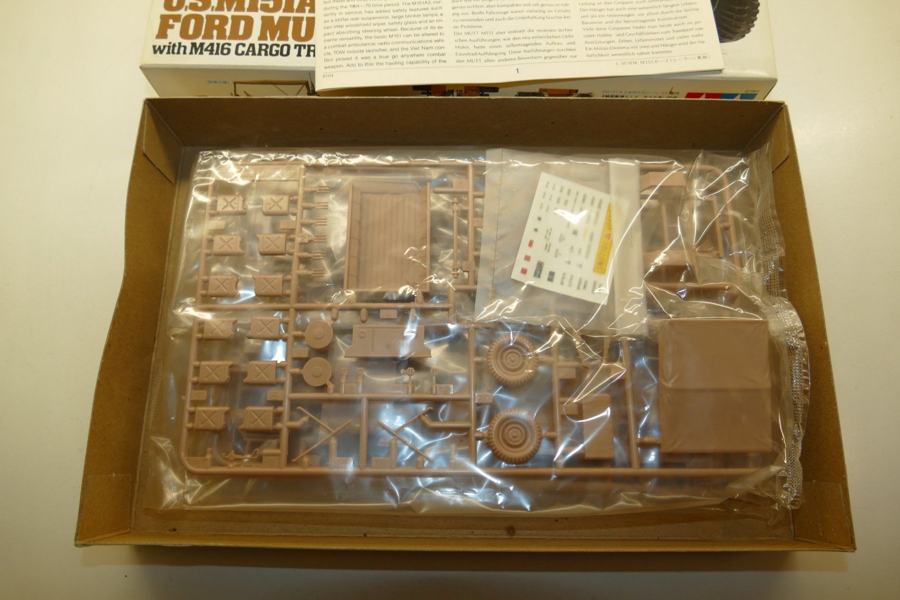 Tamiya Modellbausätze & Standmodelle: Tamiya 1:35: U.S.M151A2 Ford Mutt with Cargo Trailer – Neu (gemäss Beschreibung) aus Niederhasli von rail-duerst 2