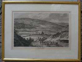 Kupferstich „VUE DE NIDAU du Côté d'Arberg“