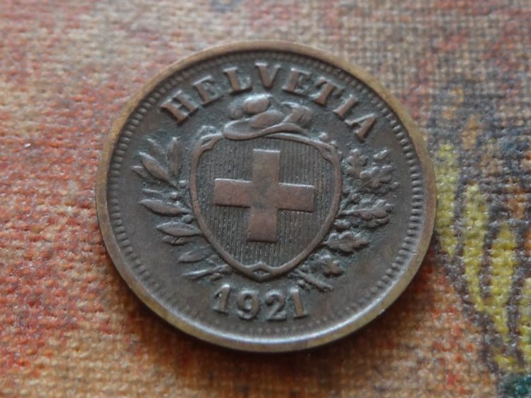 Tutti le monete: 1 Rp. 1921  (B) – Usato da Romanel-sur-Lausanne venduto da Swift13