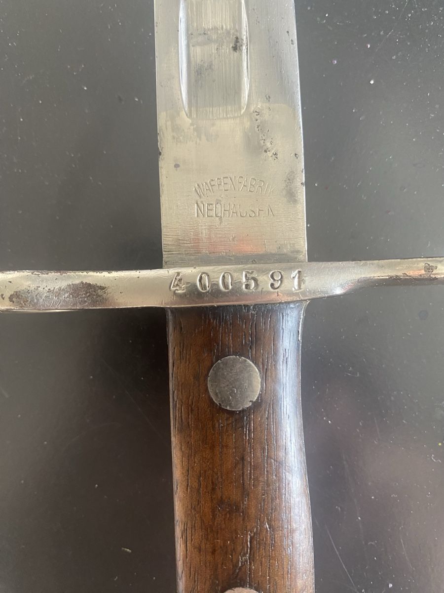 Armée suisse Armes blanches: Baïonnette avec fourreau en cuir – D'occasion à Lausanne par Csamadhi 8