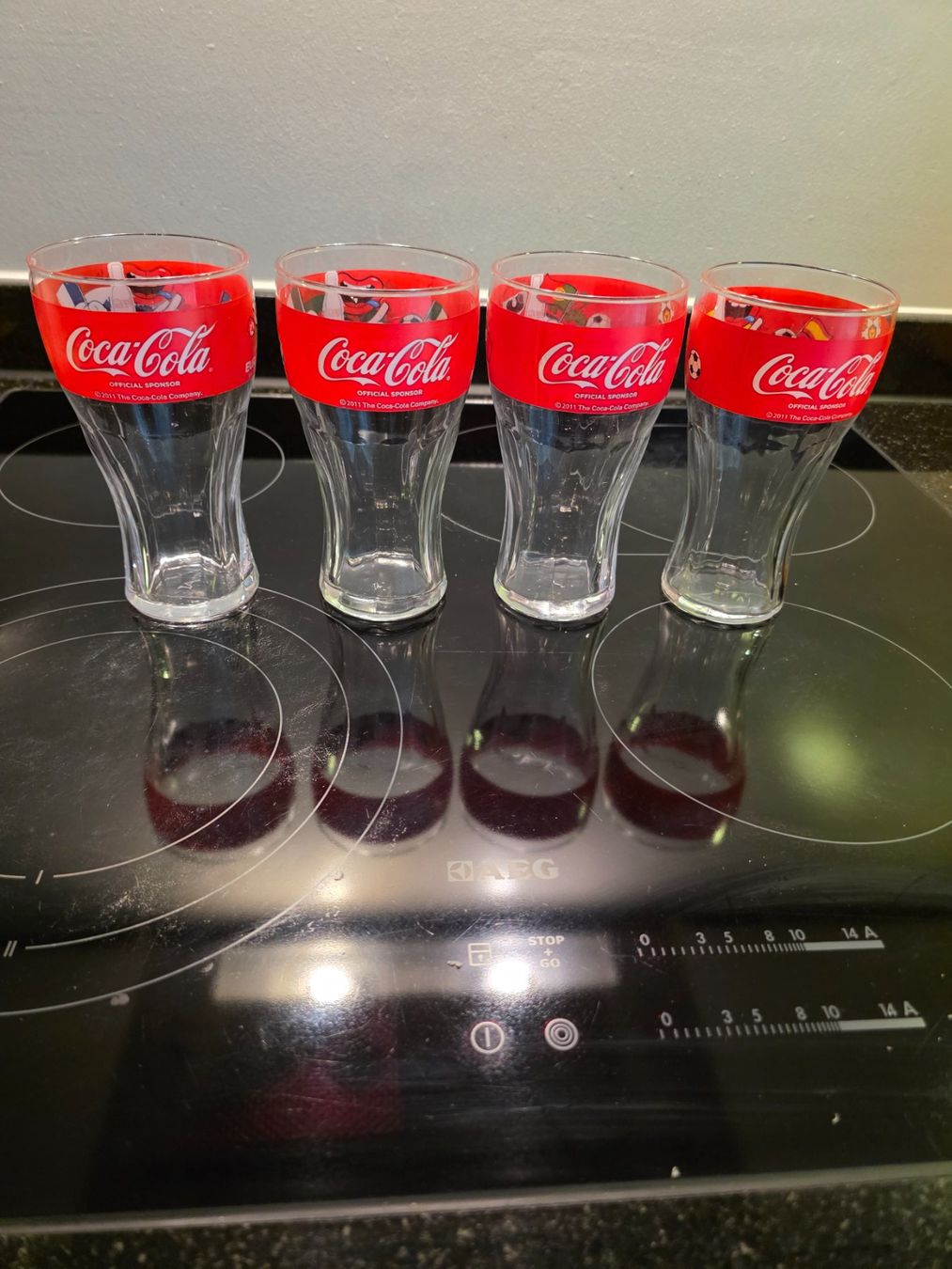 Coca-Cola Bicchieri: Coca Cola Gläser Euro 2012 – Usato da Villmergen venduto da stier74 2