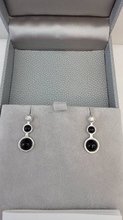 Lalique Orecchini pendenti & Orecchini a lobo: Lalique Ohrringe schwarz Silber – Nuovo e nell'imballaggio originale da Neuhausen venduto da mar_ryh8 4