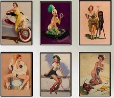 Affiche/Poster pin-up (6PCS)- set 42x30cm