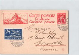 ERSTFLUG GENEVE-LYON 2.6.1924 - Katalog 375 CHF !!!
