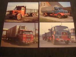 4 AK LKW - Lastwagen - KRUPP / Büssing