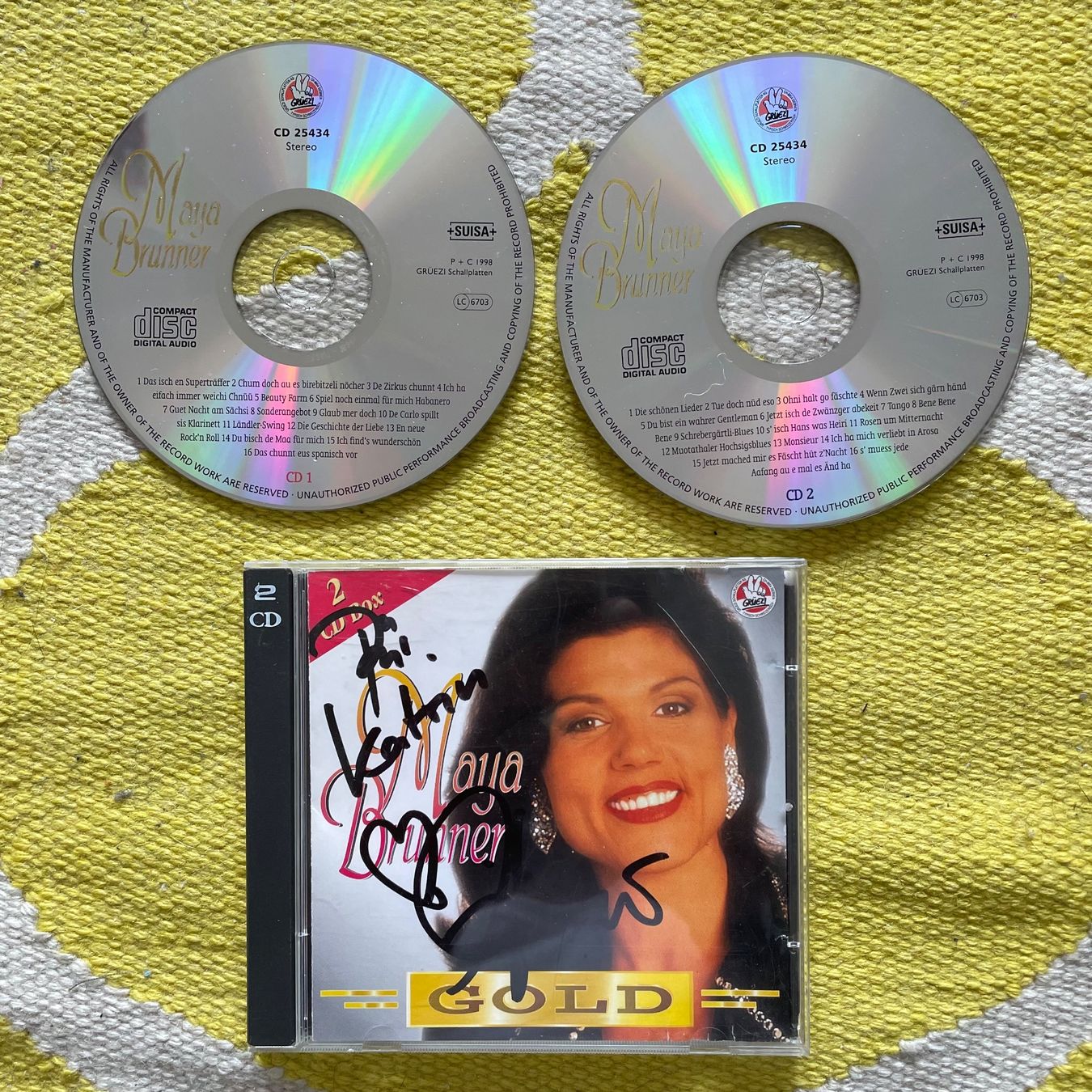 CD: MAJA BRUNNER-2CD MIT UNTERSCHRIFT GOLD – Usato da Rorschacherberg venduto da CD-Roli