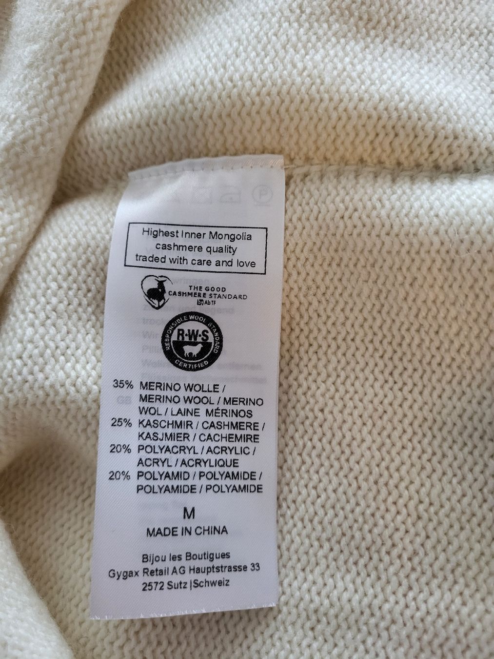 Pulls & Sweat-shirts: Neu Pullover mit Kaschmir Syndicate, Gr M – Neuf (Voir description) à Suhr par lul_87gh 4