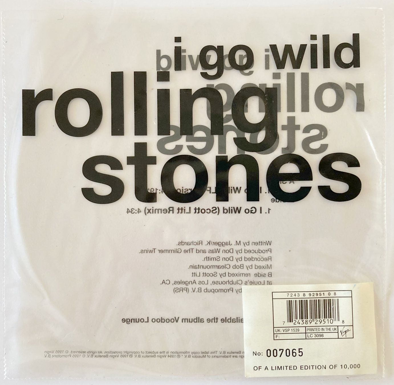 Dischi in vinile: ROLLING STONES - I GO WILD – Usato da Bottens venduto da hotter-than-hell 2