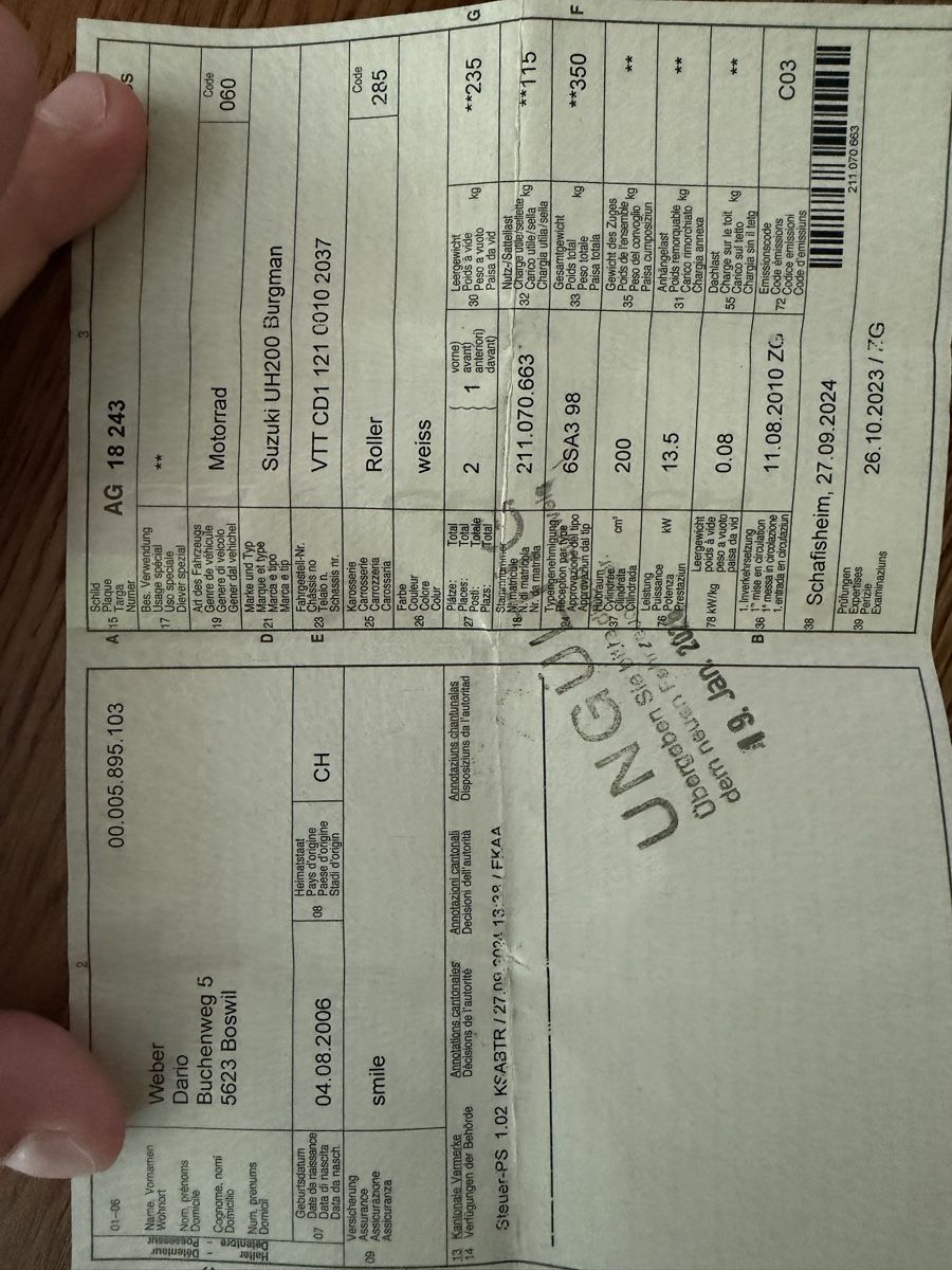 Suzuki Route: Suzuki Burgmann 200 – D'occasion à Boswil par dar_2nnv 4