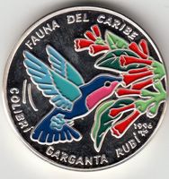 Kuba -- 20 Pesos 1996 - Fauna del Caribe - 40 Gr. ** RAR**