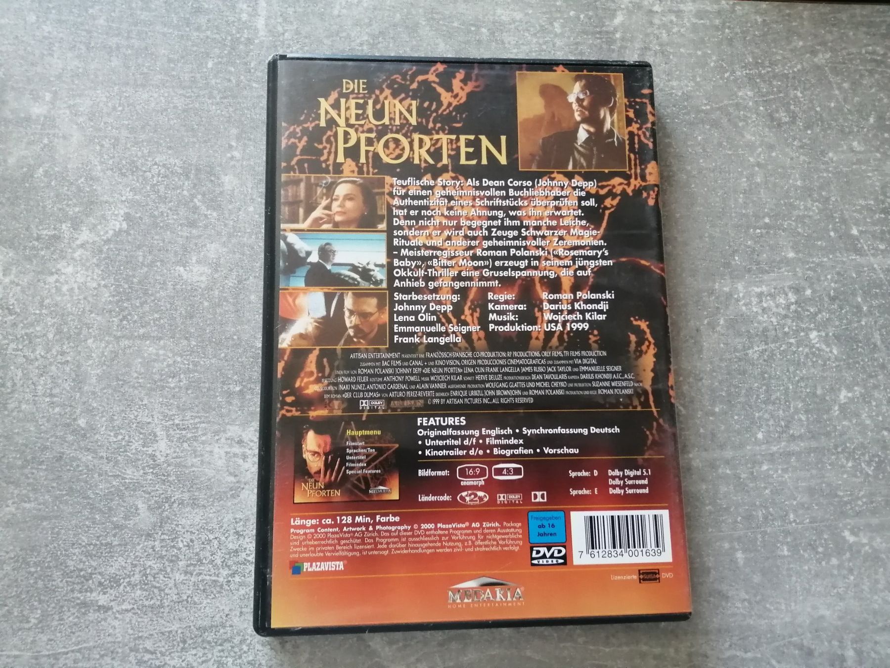 Tutti i DVDs: DVD: Die neun Pforten - Johnny Depp – Nuovo (secondo la descrizione) da Altstätten SG venduto da tollesauswolle 1