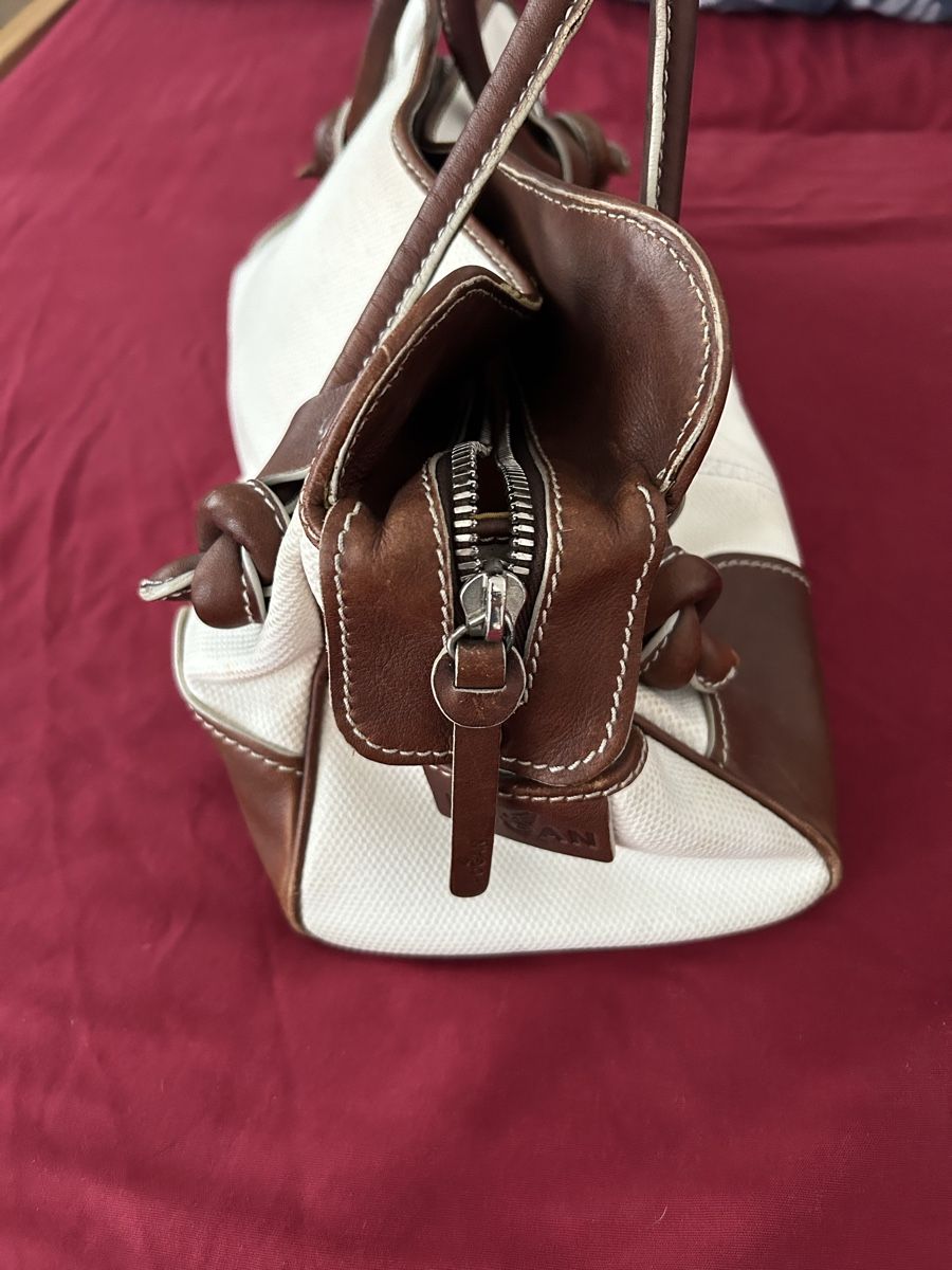 Hogan Borse da donna: Borsa Hogan pelle e tessuto bianco marrone usata – Usato da Personico venduto da Giovinted28 5
