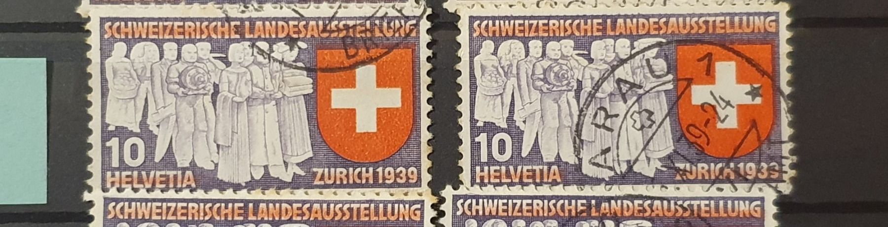 Tutti i francobolli: Landesausstellung 1939 PF/Abarten – Usato da Balgach venduto da SIMEON27 2