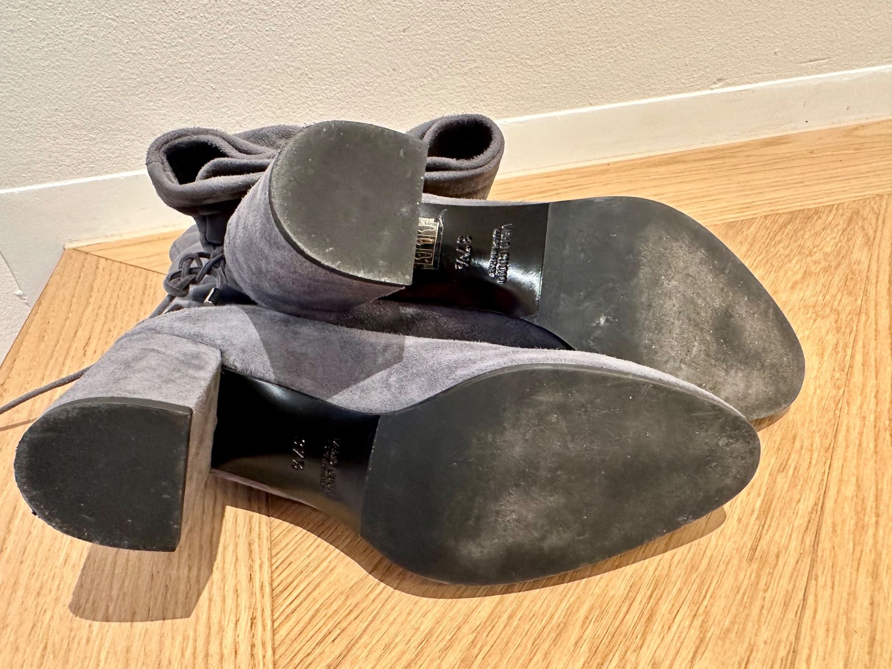 Damenschuhe: Neue Wildleder Stiefel Gr 37.5 / Grau – Neu (gemäss Beschreibung) aus Hergiswil NW von Labello01 3