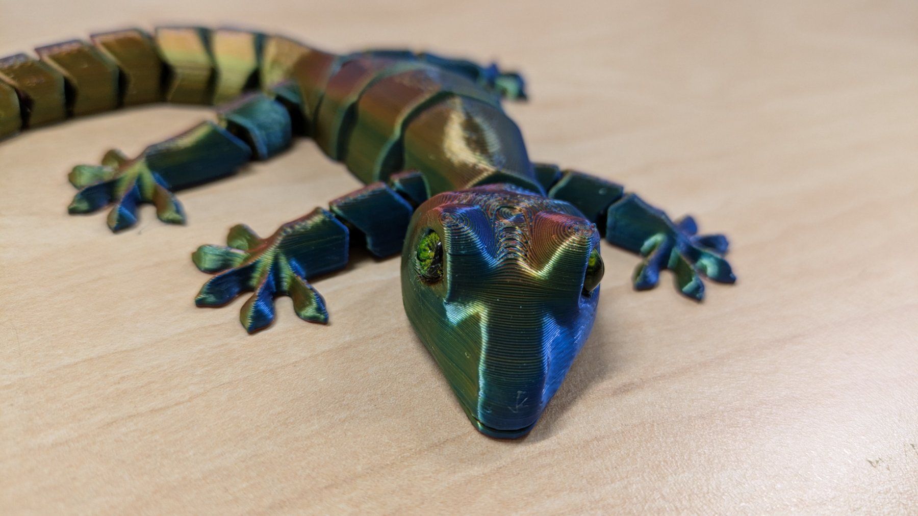Tutte le decorazioni: Beweglicher Gecko - Rainbow Optik – Nuovo (secondo la descrizione) da Staufen venduto da El3D 3