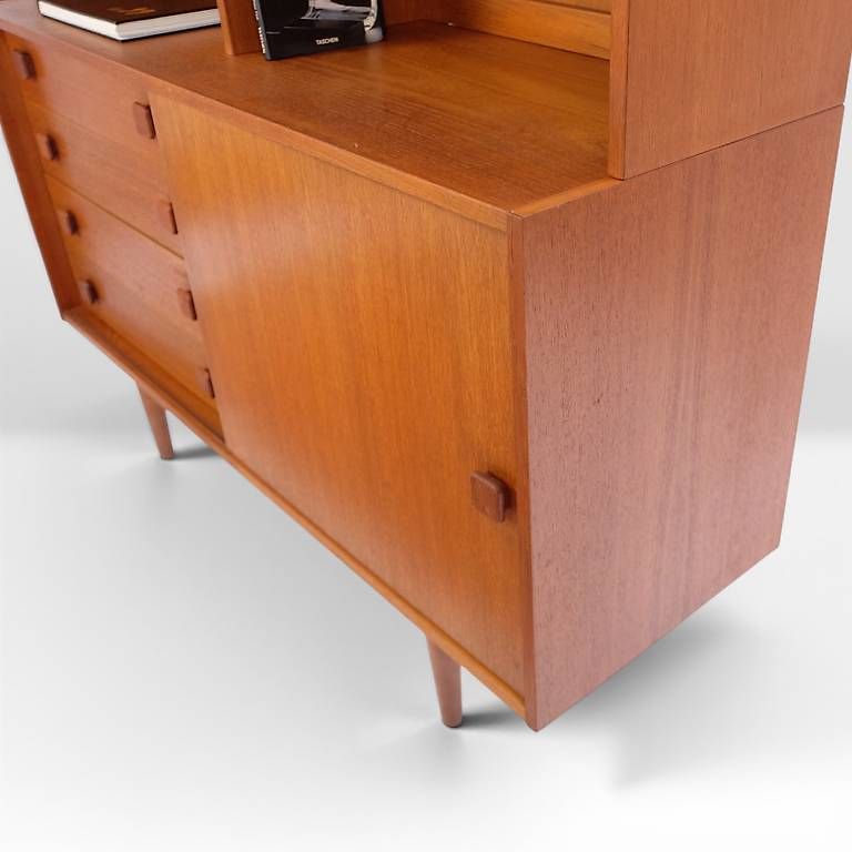 Commodes: Mid Century teak Sideboard mit Aufsatz – D'occasion à basel par vintory.ch 4