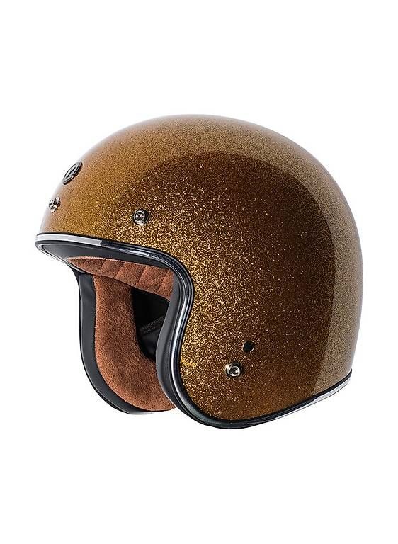 Caschi & visiere: TORC T-50 Jethelm Mega Flake Gold NEU – Usato da Altnau venduto da stormridermc