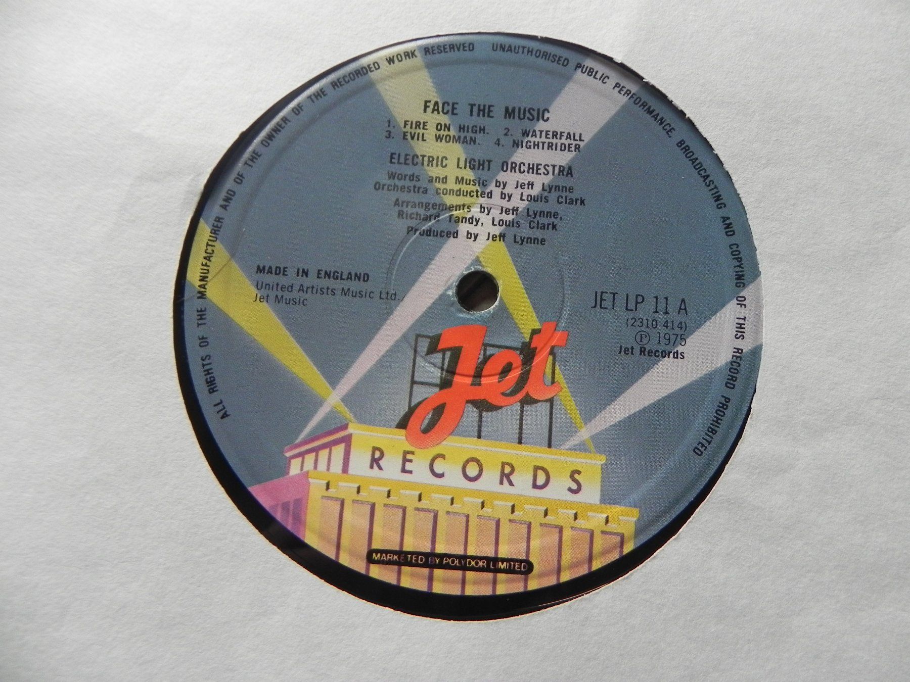 Dischi in vinile: LP brit. Rock Band ELO Electic Light Orchestra 1975  Face – Usato da Siebnen venduto da krimsie 4
