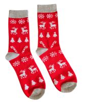 Socken Weihnachten/Hirsch/Elch/Deer/Moose/Rentier/Stern