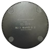 WIRELESS CHARGER ROUND FC CE RoHS Input 5.0 V = 2 A Output 5