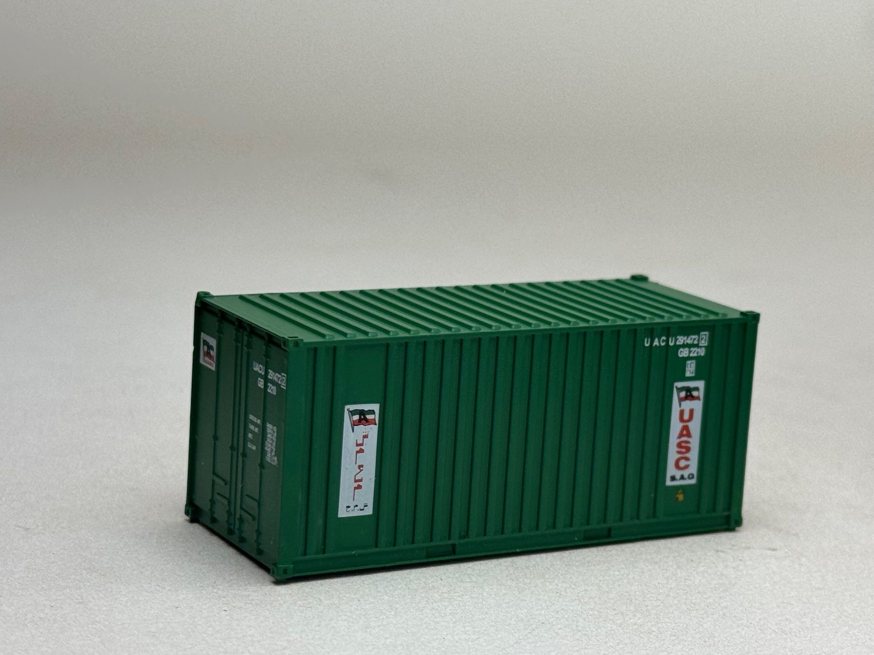 Modellini di ferrovie: EB- 20 Ft. Container UASC grün – Usato da Elm venduto da Wikmtz 1