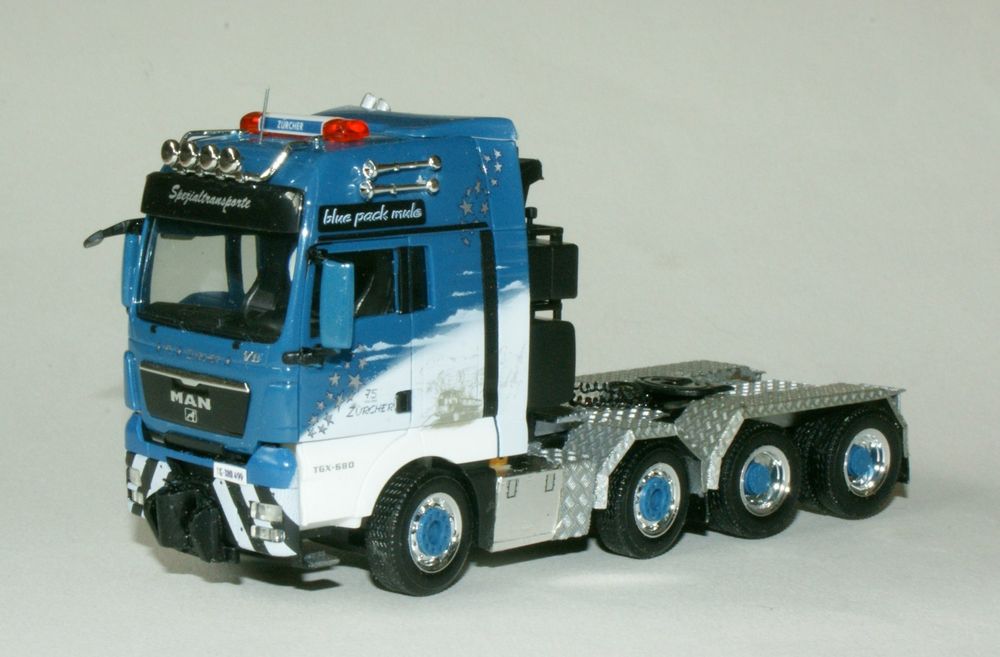 Camion MAN TGX 5 Essieux 1/87 – Châssis Lourd Pour Herpa – Pièce Transformée