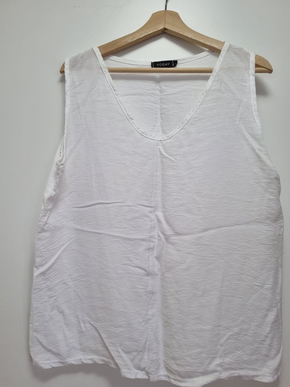 Top: Leinen Top L weiss – Usato da Beckenried venduto da lou_two
