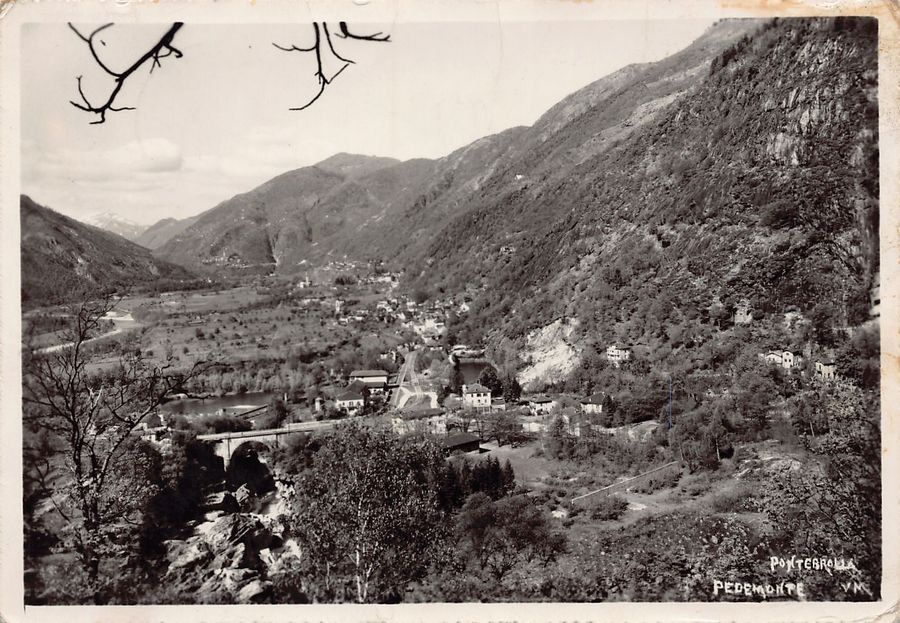 Cartoline postali: Pontegrolla, Pedemonte, Tegna, circolata 1953 – Usato da Frauenfeld venduto da POML