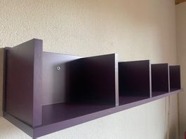 Wandregal lila 5 Fächer wie neu