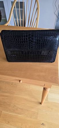 Vintage Business Tasche mit Kroko-Prägungelegant & gepflegt
