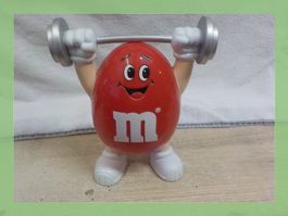 M&M's Figur, Rote Figur mit Gewichten, Sammlerstück