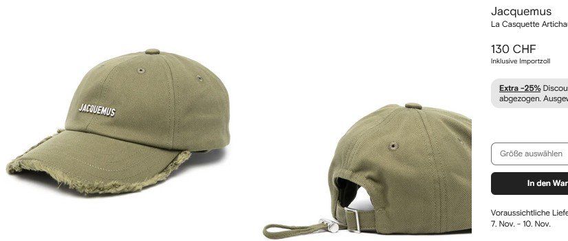Jacquemus Copricapi, berretti & cappellini: Jacquemus Kappe /  Casquette – Usato da Collonges venduto da arashee 7
