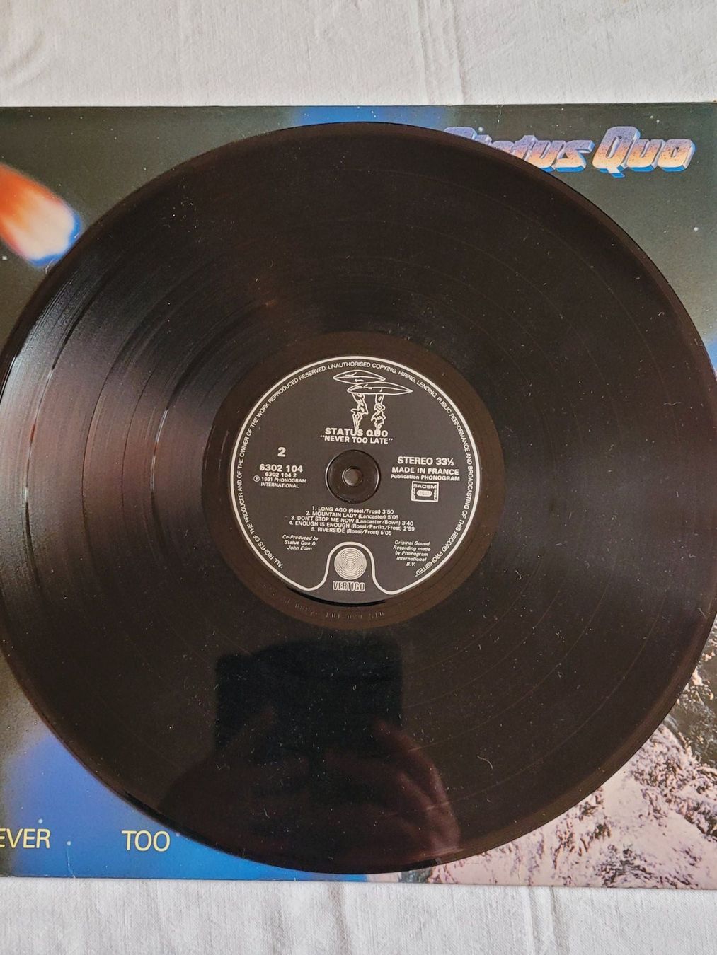 Schallplatten: Vinyle Status Quo - Never Too Late (1981) – Gebraucht aus La Chaux-de-Fonds von reu_kx5l 4