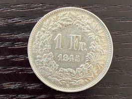 1 x 1 Franken Schweiz 1945 – zirkuliert