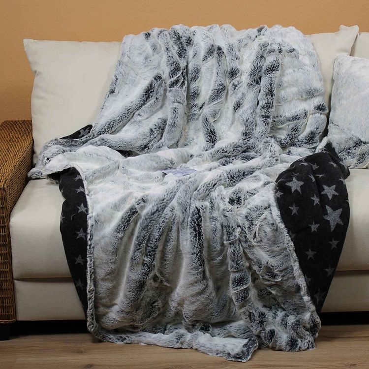 Webpelz Decke Zweiseitig – Kuschelweiches Kunstfell Aus Italien, Vielseitig Einsetzbar