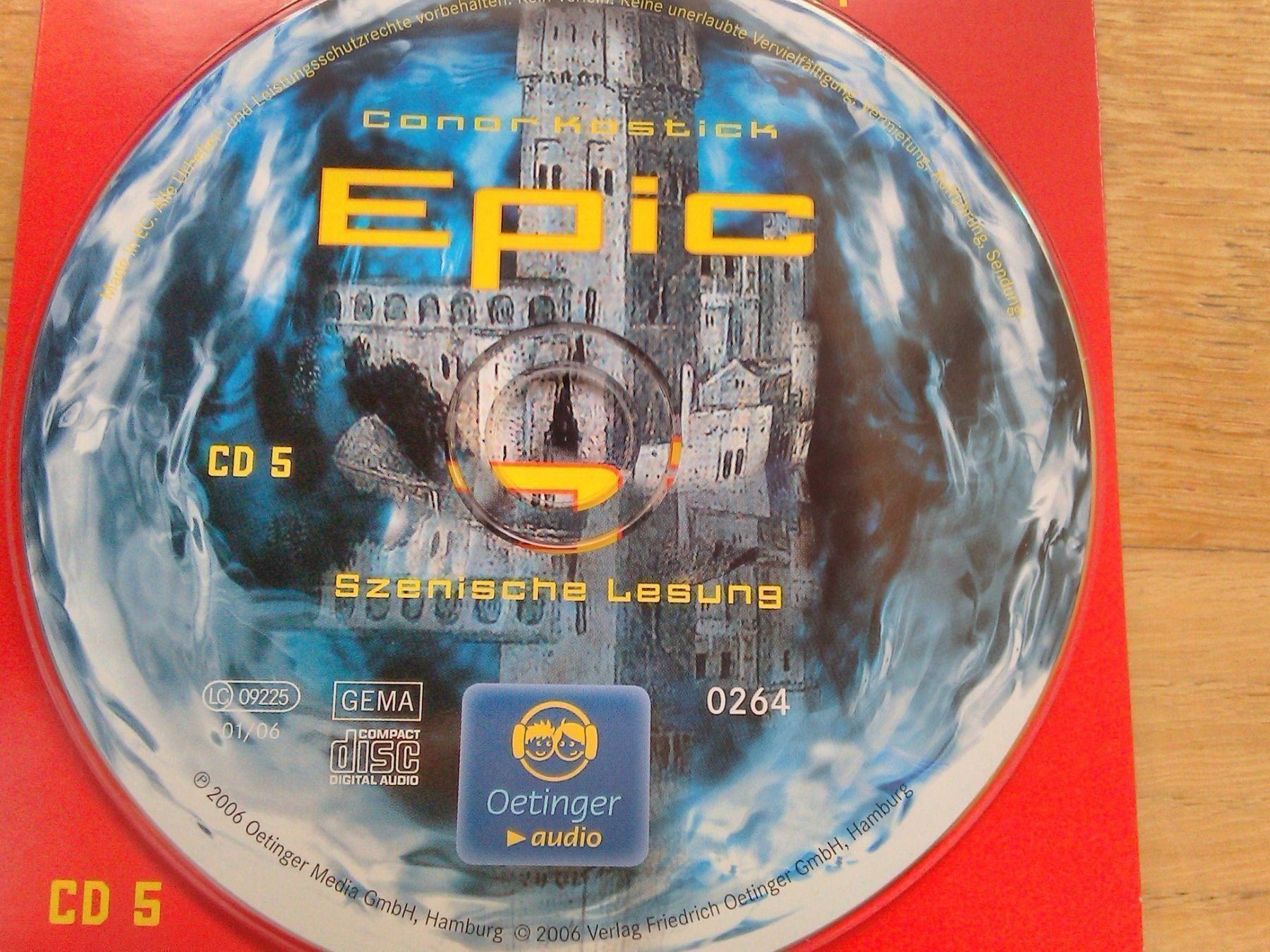 Audiolibri: Epic  (Conor Kostick)             5CD's – Usato da St.Galllen venduto da elkaphone 4