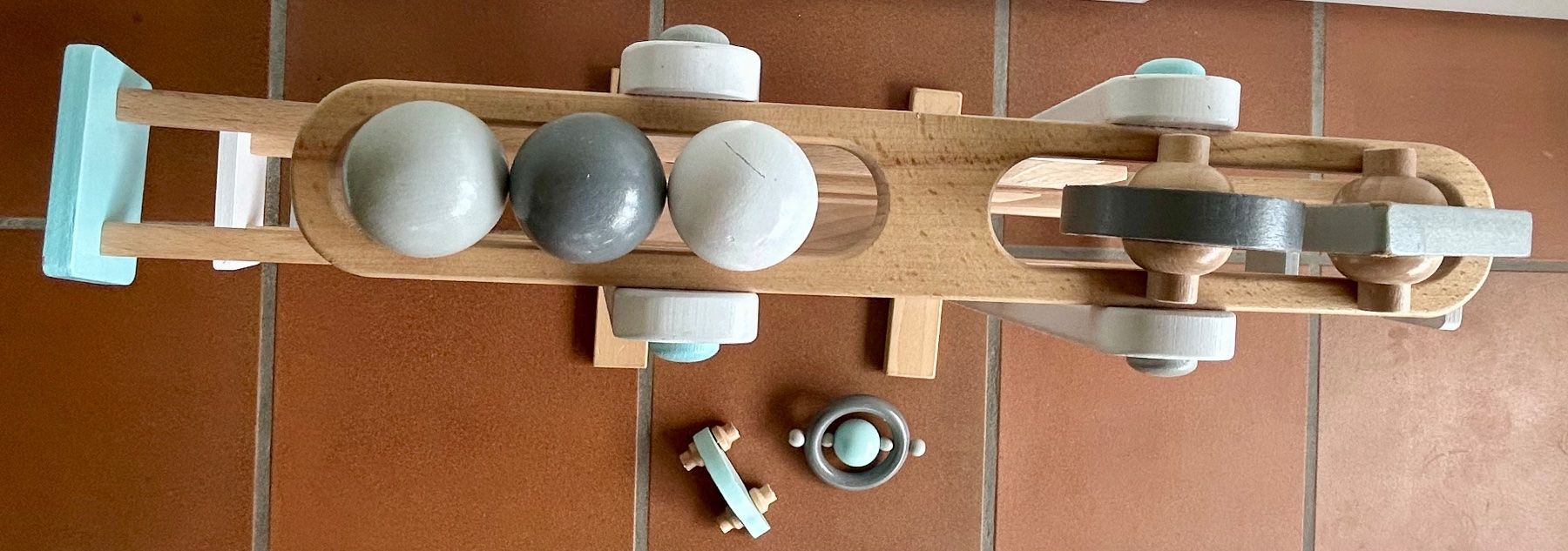 Pinolino Giocattoli: Kugelbahn Holz "Pinolino Kuno" – Usato da Riedholz venduto da Abendsonne 2