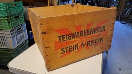 ANTIKE Holzkiste TEIGWARENFABRIK STEIN AM RHEIN 