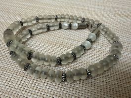 Bergkristall Kette mit Silber Verschluss 925