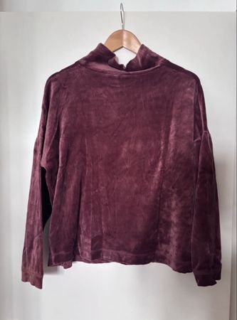 Pullover Samt dunkelrot S COS