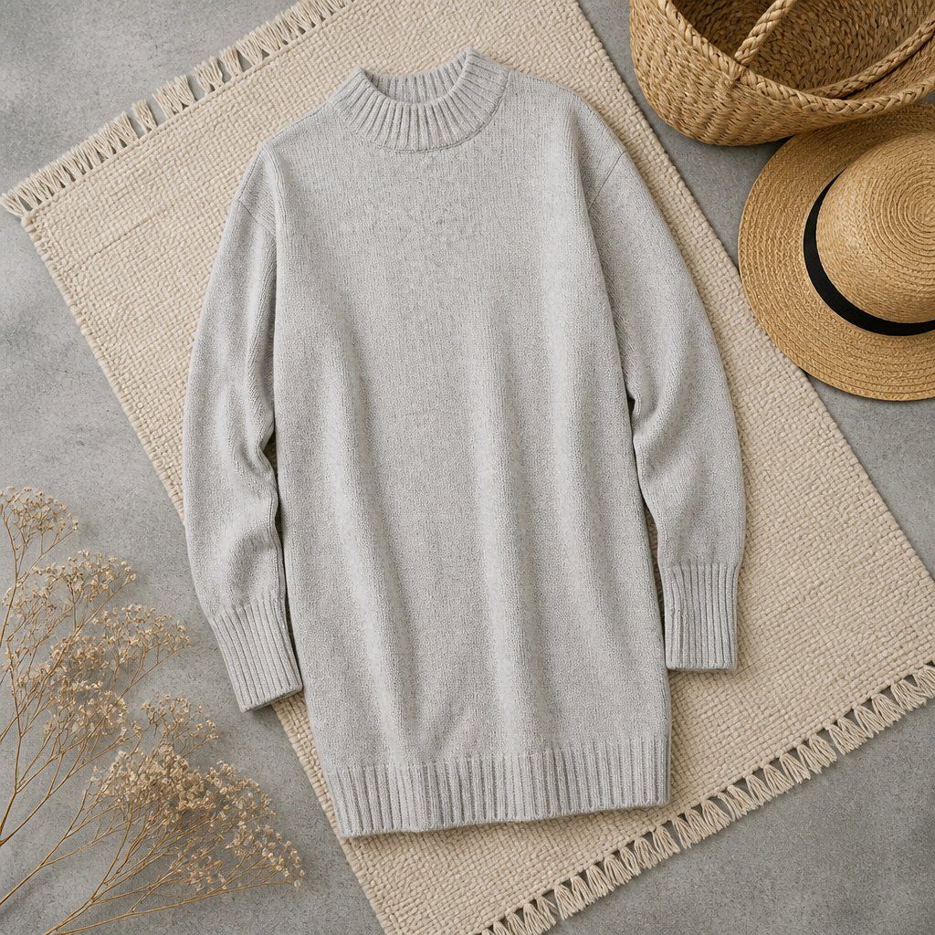 H&M Maglioni & Felpe: Langer Strick Pullover Gr. M H&M Beigetöne mit Wollanteil – Usato da Füllinsdorf venduto da Sunnebliemli7