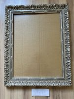 Barocker Bilderrahmen Holz silber 51 x 64 cm