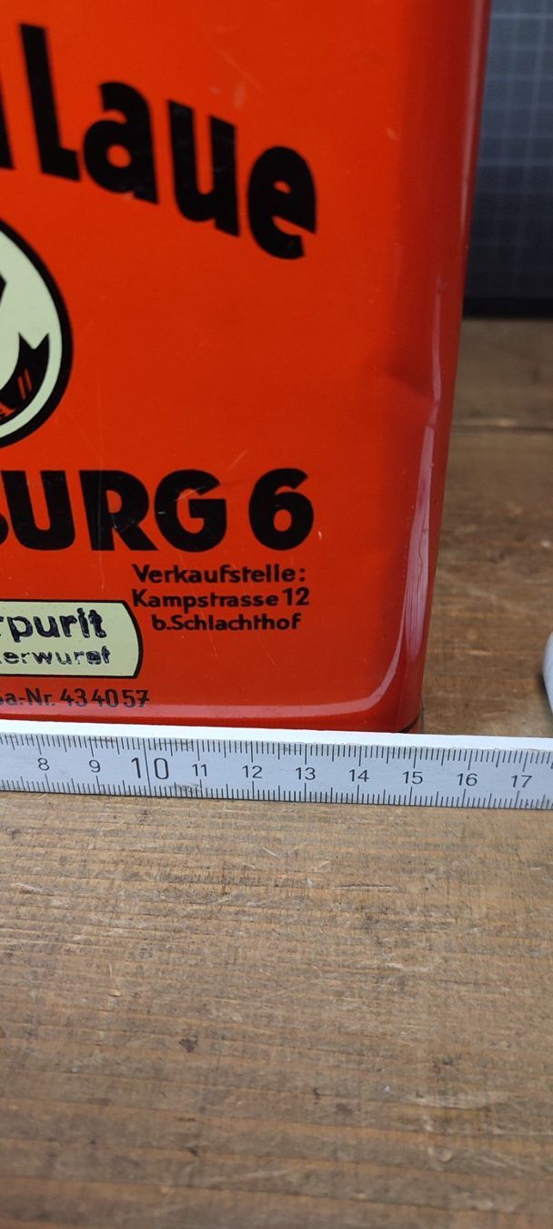 Barattoli: Wunderschöne antike Blechdose Hermann  Laue  Hamburg 6 – Usato da Gelterkinden venduto da MYSTOREFORYOU4460 6