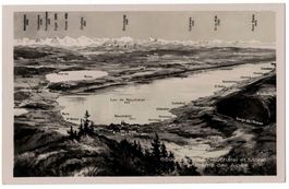 VOGELSCHAU: Lacs de Neuchâtel et Morat, circulée 1930