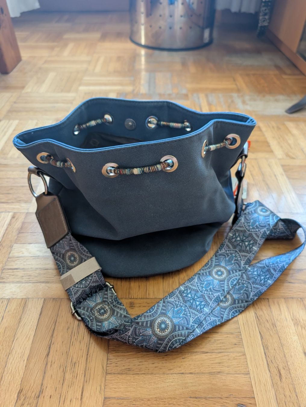 Borse da donna: Umhängetasche blau mit Ethno-Muster neu – Nuovo (secondo la descrizione) da Luzern venduto da la408842360 3